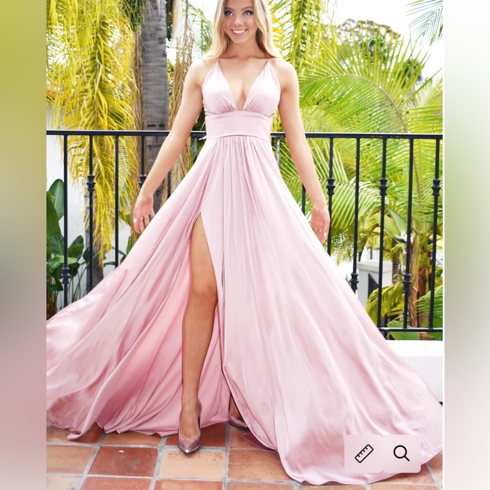 Rene The Label MADELINE Elegant Pink Evening Gown Size XS